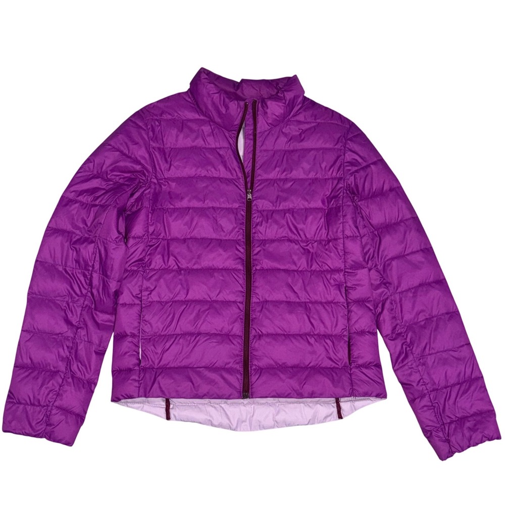 Old Navy Active Puffer Jacket‎ Girls XXL 16 Beetroot Purple Packable Zip Pockets